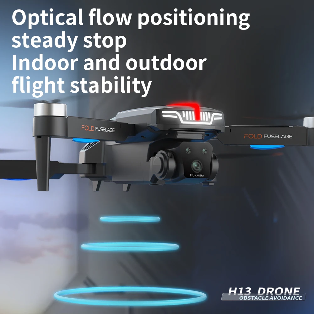 H13 Brushless Optical Flow RC Drone Toy Profession Photography 4K Camera Remote Control UAV Quadcopter Drones Obstacle Avoidance