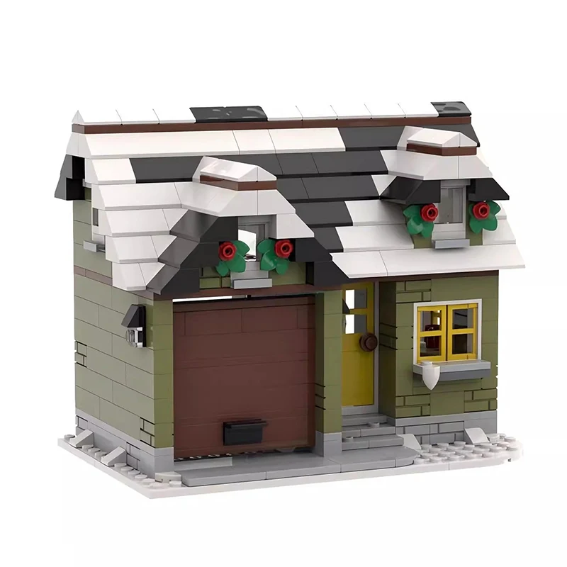 ブリックリンク アイデアーズ シティハウス クリスマス ウィンター バンガロー ヴィレッジ セット アイスクリームショップ ピッツェリア MOC クリエイティブ ビルディングブロック おもちゃ ギフト
