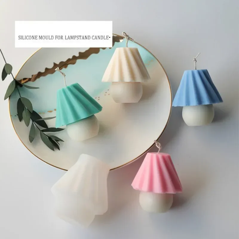 New Table Lamp Candle Resin Mold Silicone Mold DIY Handmade Aromatherapy Plaster Mold Candle Decoration