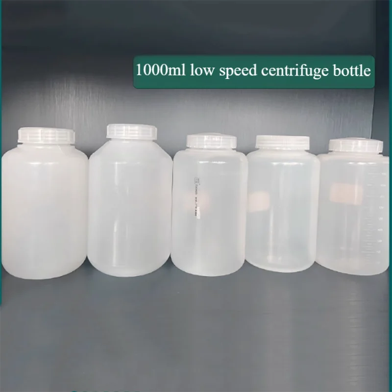 1000 مللي زجاجة الطرد المركزي منخفضة السرعة مقاومة درجات الحرارة العالية زجاجة أخذ العينات البلاستيكية كوب الطرد المركزي 1L زجاجة الطرد المركزي