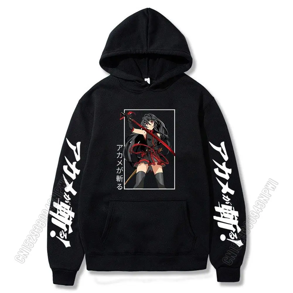 Anime Akame Ga Kill Hoodies Akame Esdeath Chelsea Mine Sheele Leone Cartoon Character Sportswear Kawaii Women Men Sweatshirts