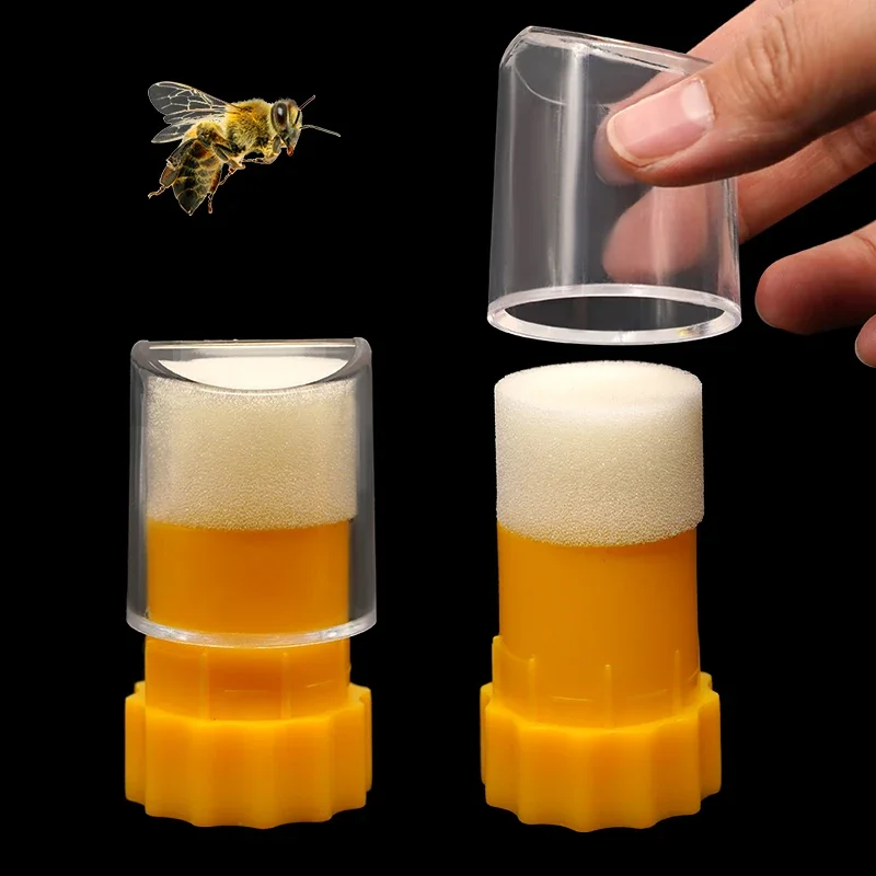 

New Beekeeping Queen Bee Marking Bottle Bee Marker Tube Catcher Cage With Plunger Plush For Beekeeper Equipment