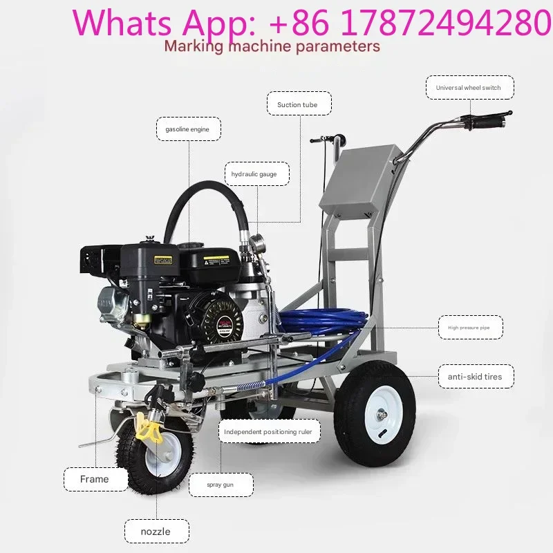 High Pressure Sprayer for Road Marking Machine, Ground Coating, High Power Automatic Mobile Sprayer