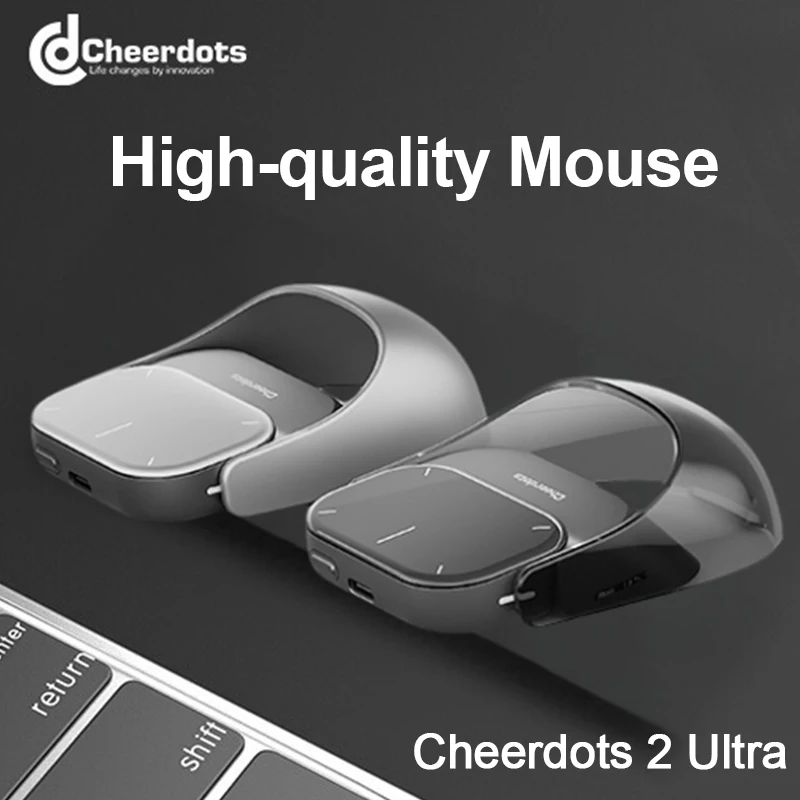 

Беспроводная мышь Cheerdots 2 с отсоединяемым тачпадом, функцией AI-записи, поддержкой ChatGPT, бесшумная, для бизнеса, офиса и игр
