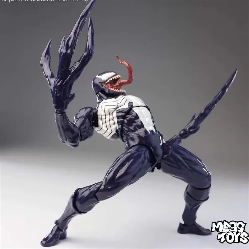 NUEVO Mess Toys Venom Lethal Neighbor Spider-Man Symbiotic Black Suit Messtoys Figura De Acción De Spiderman Modelo Anime Regalo - view 3