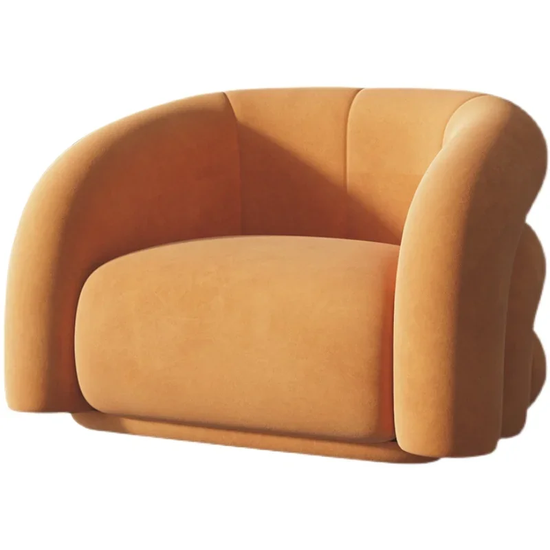 

Modern simple and creative single light luxury lamb wool sofa chair