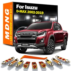 MDNG 7Pcs Canbus LED Interior Dome Map Light Kit Dla Isuzu D-MAX D MAX Dmax I II 2002-2015 2016 2017 2018 2019 Samochodowe żarówki LED