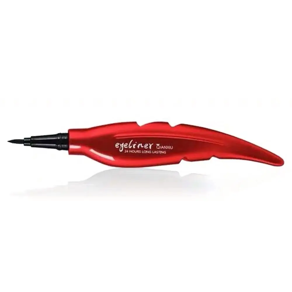 Kreativer schwarzer flüssiger Eyeliner-Stift, roter Stift, wasserdichter Eyeliner-Stift, schnell trocknend, schweißfest, Eyeliner-Stift, Make-up