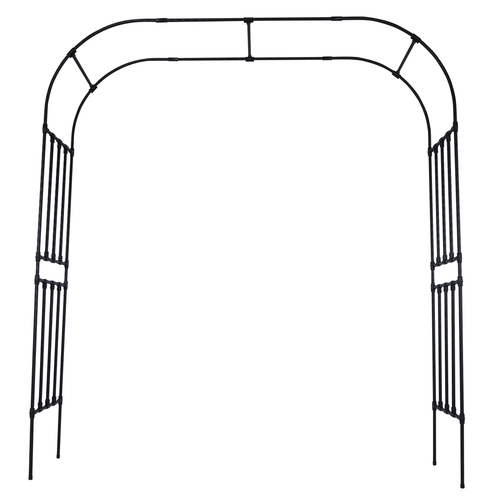 

7.87ft Halloween Archway for Climbing Plants Garden Arch Metal Trellis for Flower Vines Wedding Bridal Party Decoration