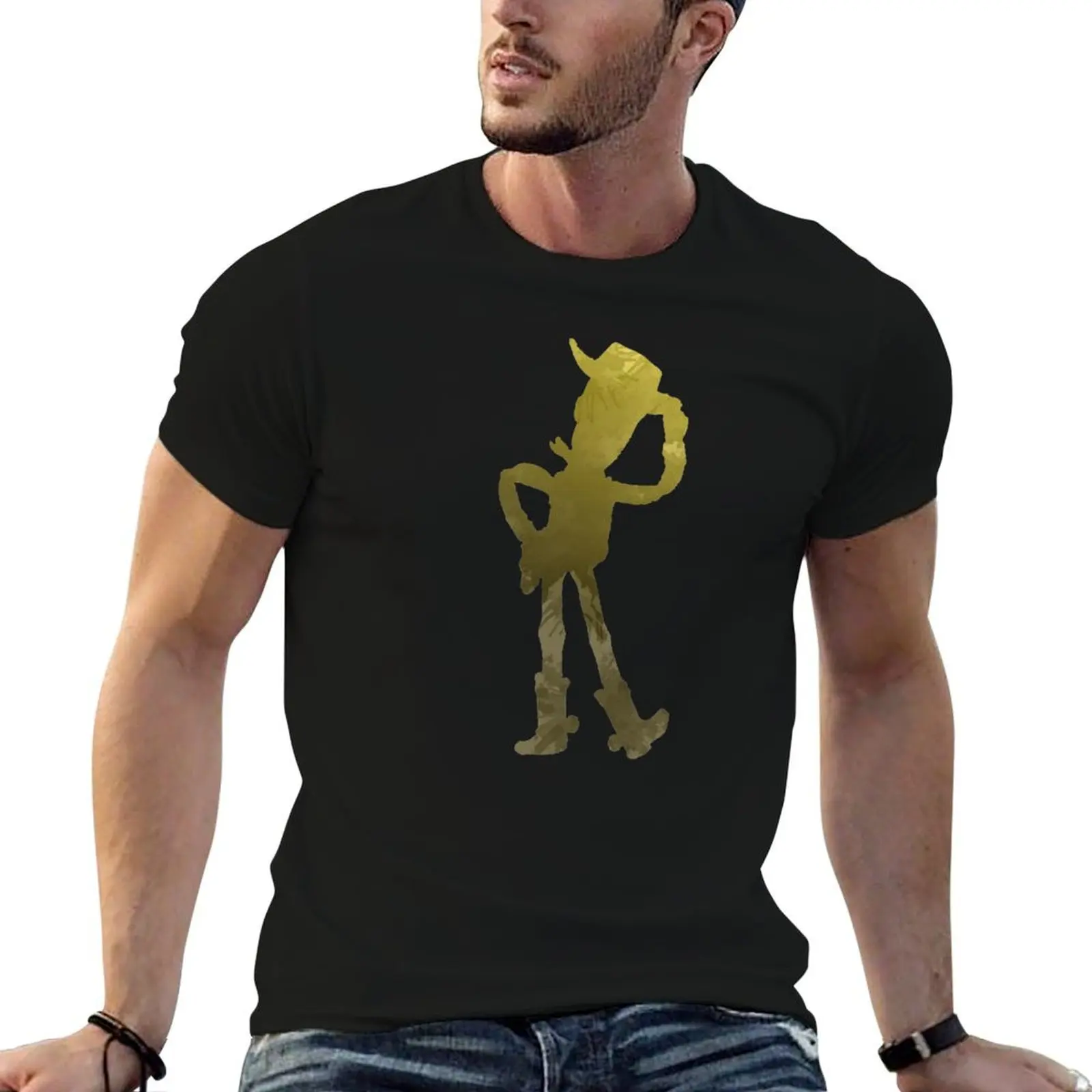 Cowboy Inspired Silhouette T-Shirt summer top oversizeds oversized t shirt men