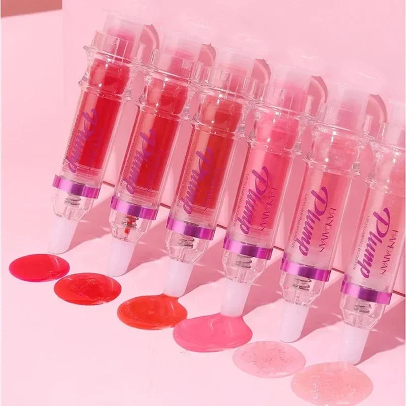 Nowy 5ml błyszczyk do ust lustrzany wodny błyszczyk baza makijaż pulchne serum długotrwały nawilżający Lip Plumper Supplies