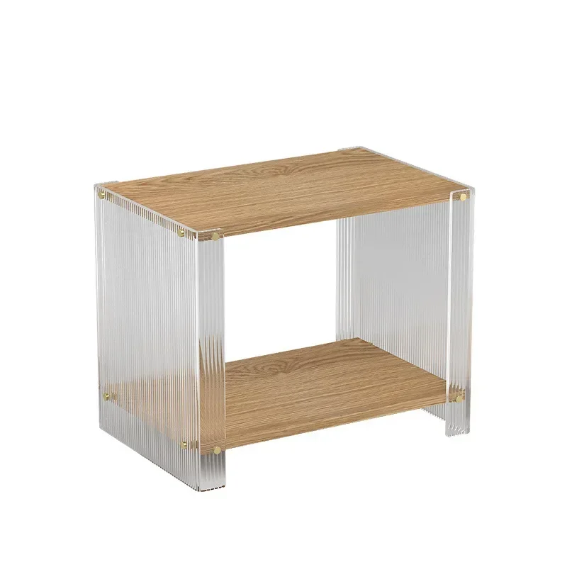 

Luxury Created Bedside Table Drawer Storage Auxiliary Acrylic Bedside Table Multifunctional Small Modular Furniture