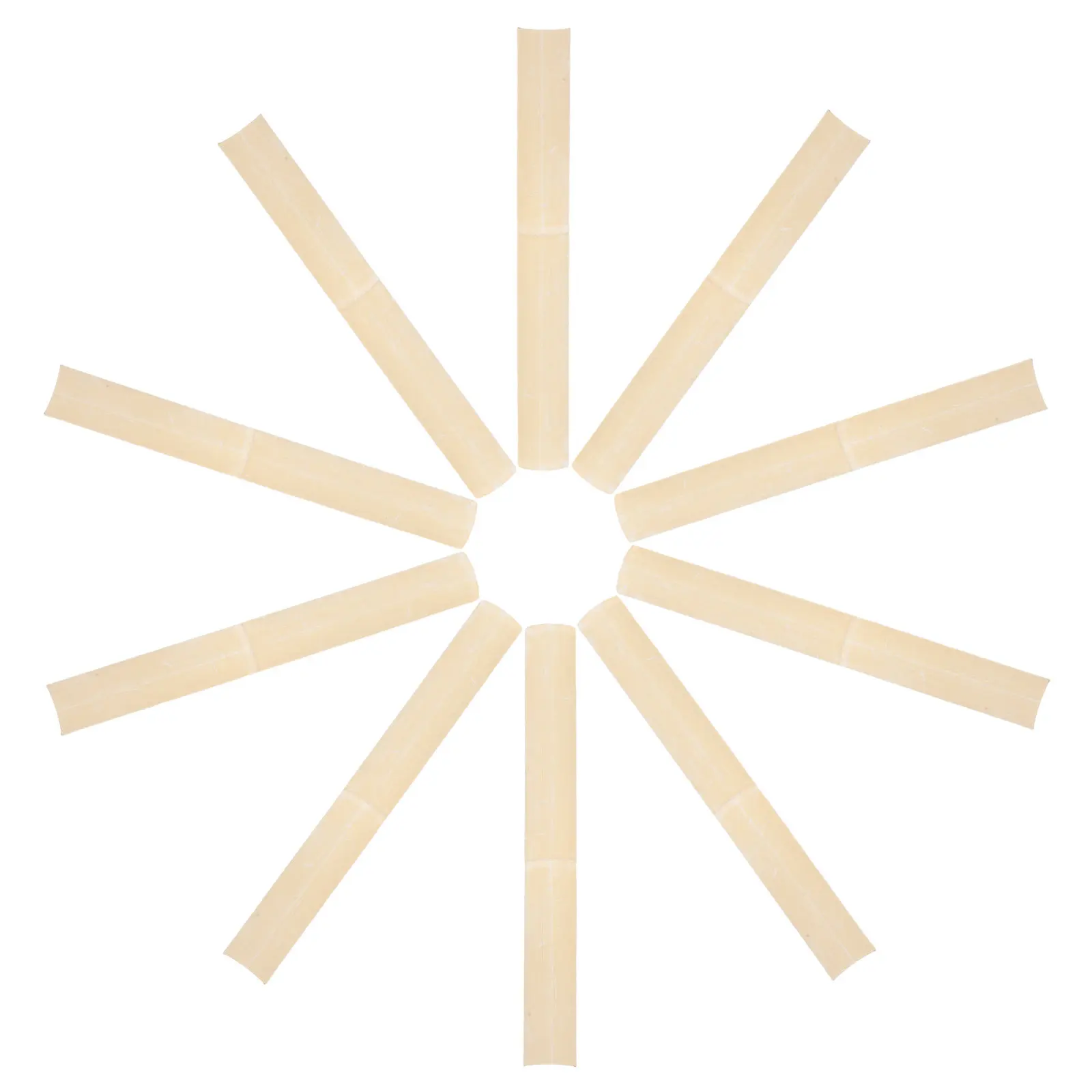 10Pcs Craft Bamboo Strips Partition Slats Flat Weaving Bamboo Panels for Ceiling Wall Divider Background Wall Decoration