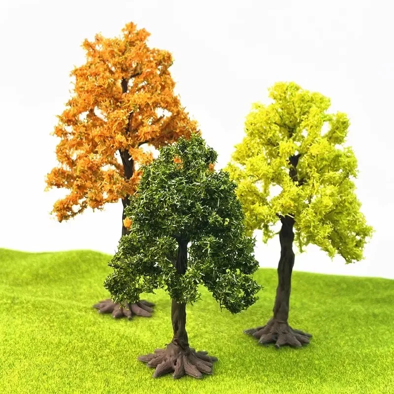 Creative handmade DIY building model Sandtable model tree height 10-28cm model green tree train railway railroad layout 1:87