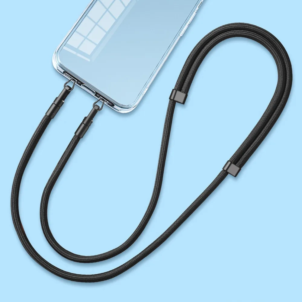 

360 ° Вращающийся ремешок для мобильного телефона, двусторонний, регулируемый с прокладкой, веревка для мобильного телефона, аксессуары для телефона, чехол для телефона, ремни-цепочки