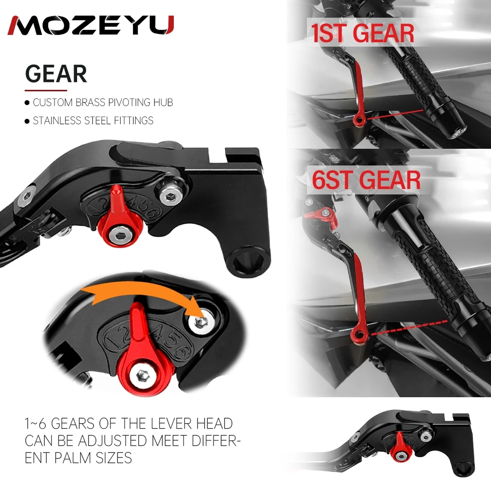 Motorcycle Accessories Handgrips Extendable Brake Clutch Levers Handlebar Grips Ends For YAMAHA XT600E XT 600E 600 E 1990-2006