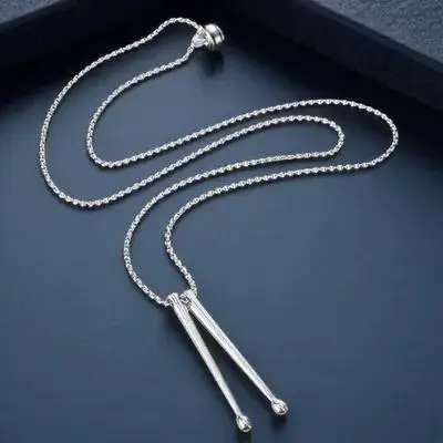 

Drumstick Necklace Stainless Steel Punk Chains Men Women Drumming Accessories Unique Pendant Jewelry Necklaces Aesthetic Gifts