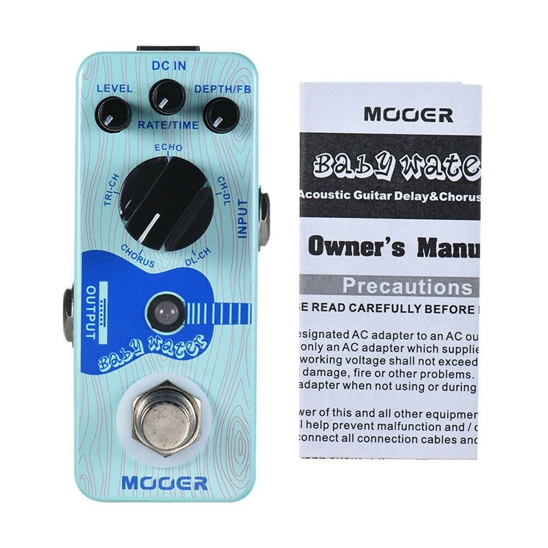 

Mooer MCH3 Choir Guitar Effects Pedal & Baby Water Hold Pedal Pedal Compressor Pedal