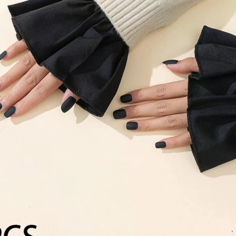 Nail Photo Glove Beautiful Gentle Fake Cuffs Decorative Chiffon Flare Cuffs Fashion Sexy Nail Art Accessories Photography Props