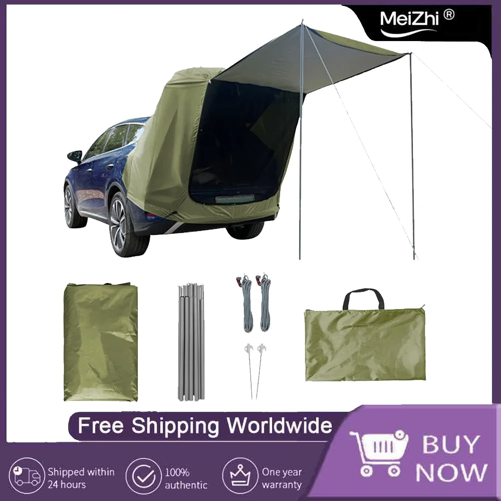 

Car Rear Extension Tent with Canopy, Sun and Rain-Proof, Ideal for Family Camping and Picnic, Perfect for Travel
