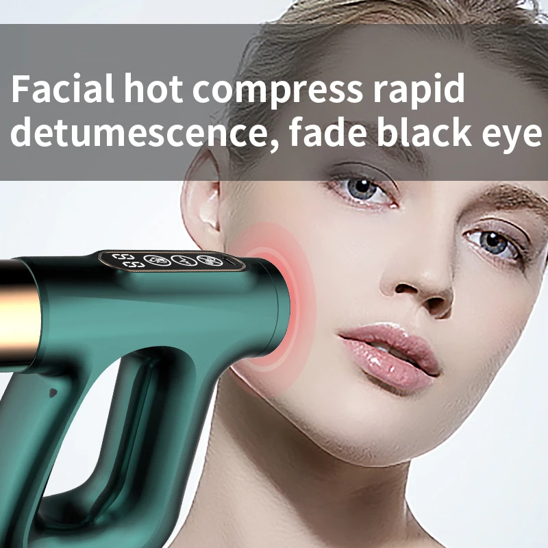 شاشة LCD نبض تدليك بندقية جهاز مساج كهربائي ساخن ضغط بندقية العضلات العميقة الاسترخاء للجسم الرقبة الظهر قرع لتخفيف الآلام