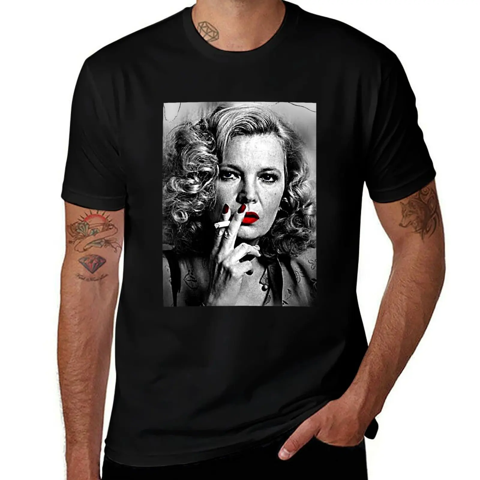 Gena Rowlands . T-Shirt graphic tee shirt plus size clothes quick drying slim fit t shirts for men