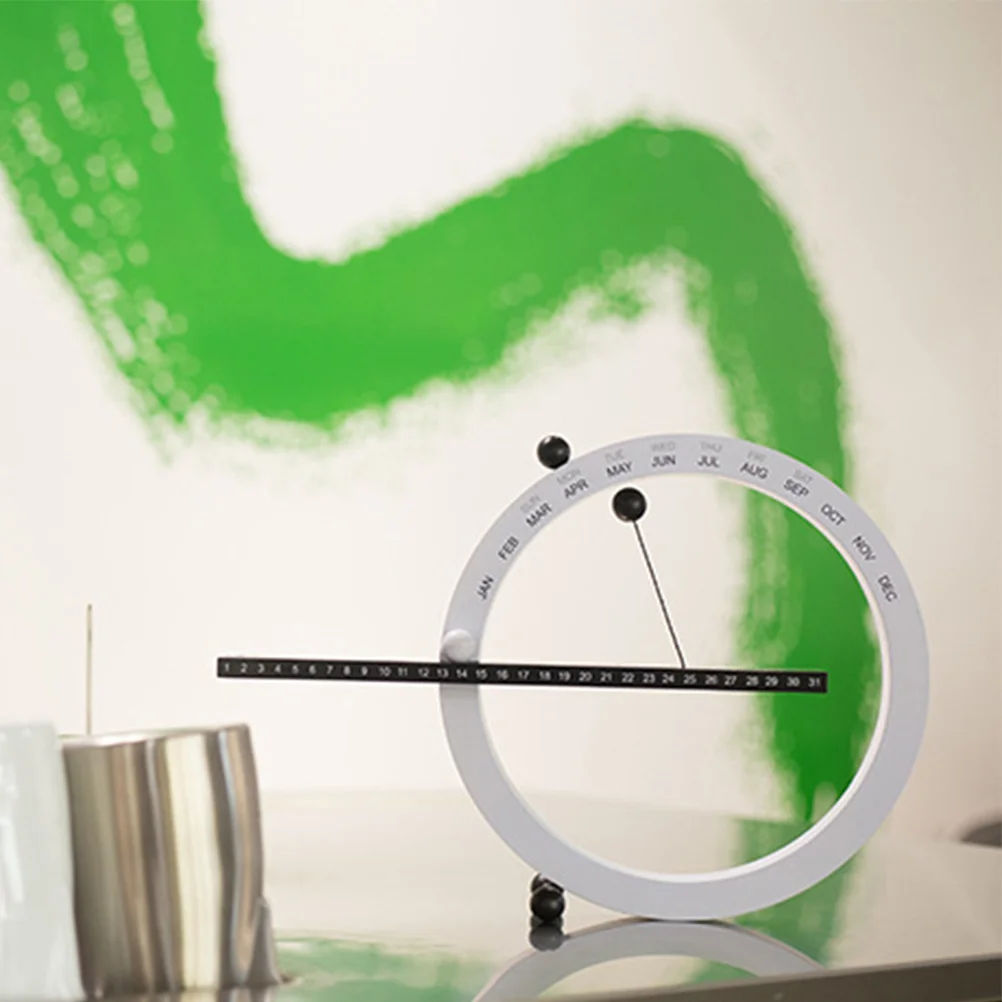 

1Pcs Magnetic Desk Calendar Creative Home Office Decor Gift for Any Occasion Black and White Easy to Use Date Pointer