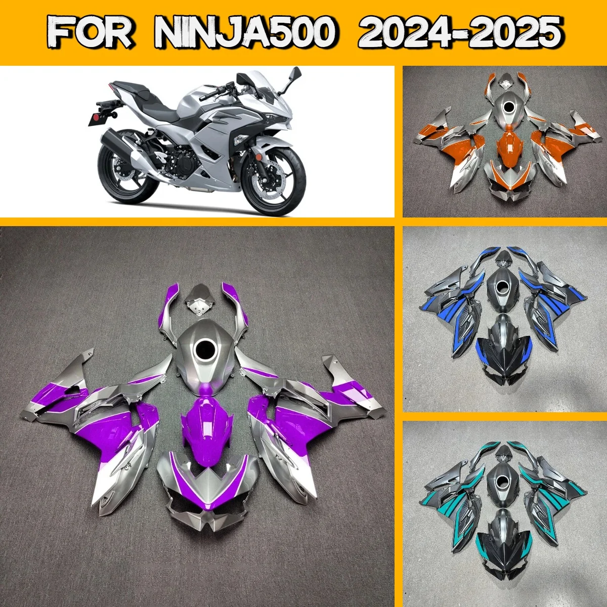 

2024-2025 Ninja 500 Full Injection Motorcycle Body Cover Fairings for 24-25 Kawasaki Ninja500 Fairing Kit High Quality