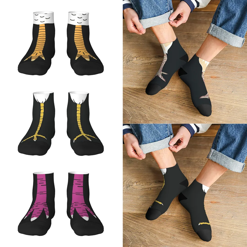 

Novelty Harajuku Retro Fun Chicken Claw Cartoon Pattern Unisex Breathable Soft Daily Outdoor Sports Low-top Socks Summer