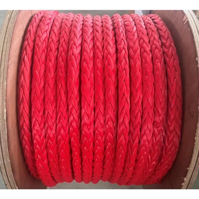 

004 24MM X 100M Factory Price UHMWPE Industrial Rope Mooring Ship Rope Lifting Rope