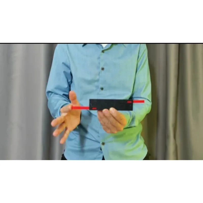 Professional Quantum Wand Magic Trick Penetration Illusion, Portable Close-Up & Stage Magic Prop, Passes Through Box and Stick