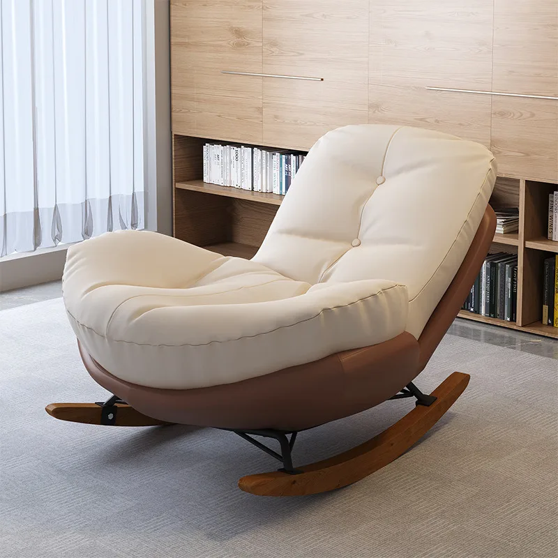Lazy Sofa Rocking Chair for Adults Indoor Lounge Recliner Penguin Design Balcony Living Room Relax Chair Comfortable Home Seat image 5