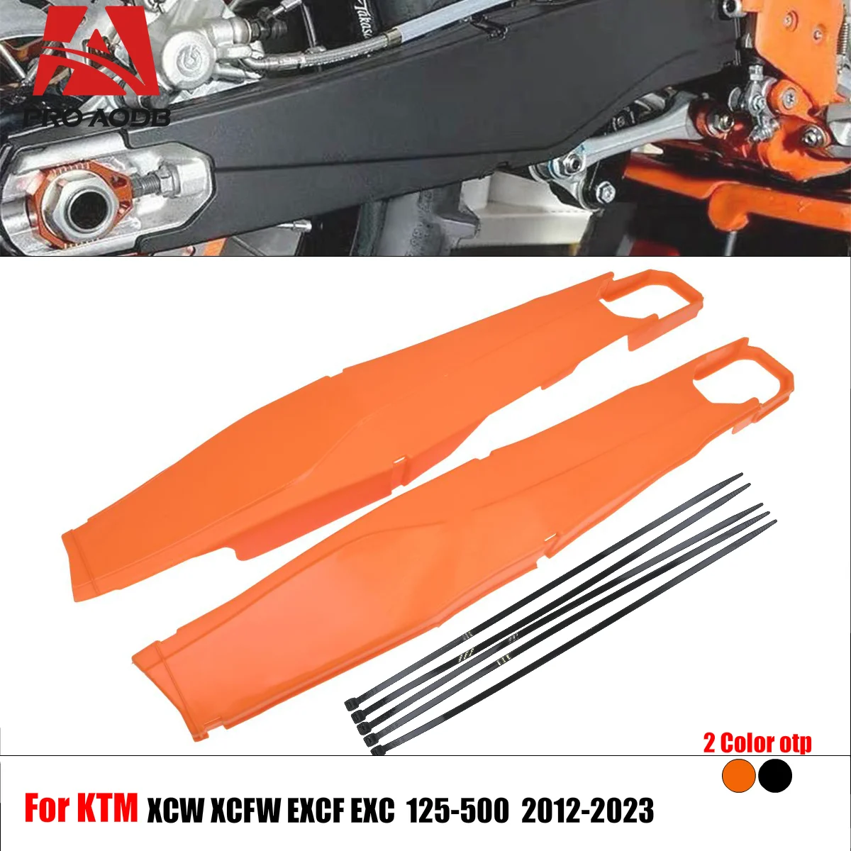 

Motorcycle Premium Swing Arm Protector Flat Fork Protection Cover For KTM XCW 125-500 EXCF 250-500 EXC 125-500 XCFW 250