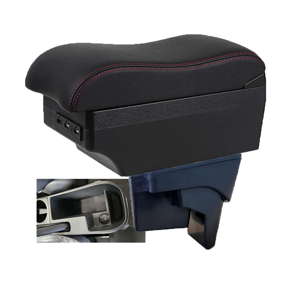 For Mercedes-benz Armrest Box Car Center Console Storage Space Case Elbow Rest with Cup Holder USB