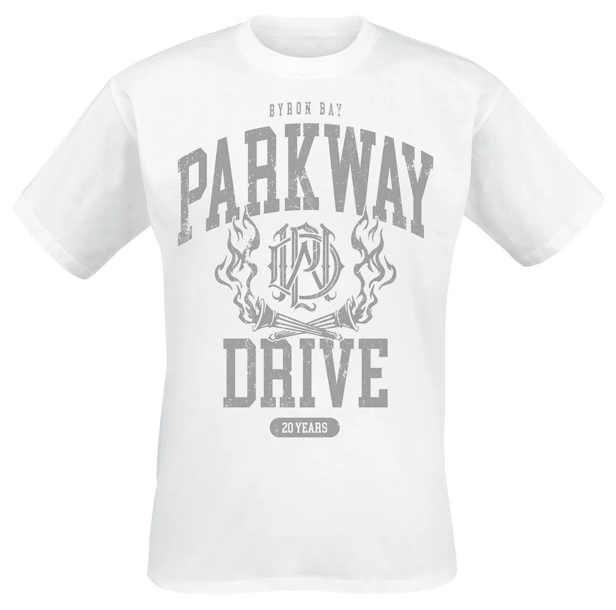 Parkway Drive Retro Flame Logo Print T-Shirt Soft Breathable Unisex Streetwear Tee Men Women Rock Casual Crew Neck