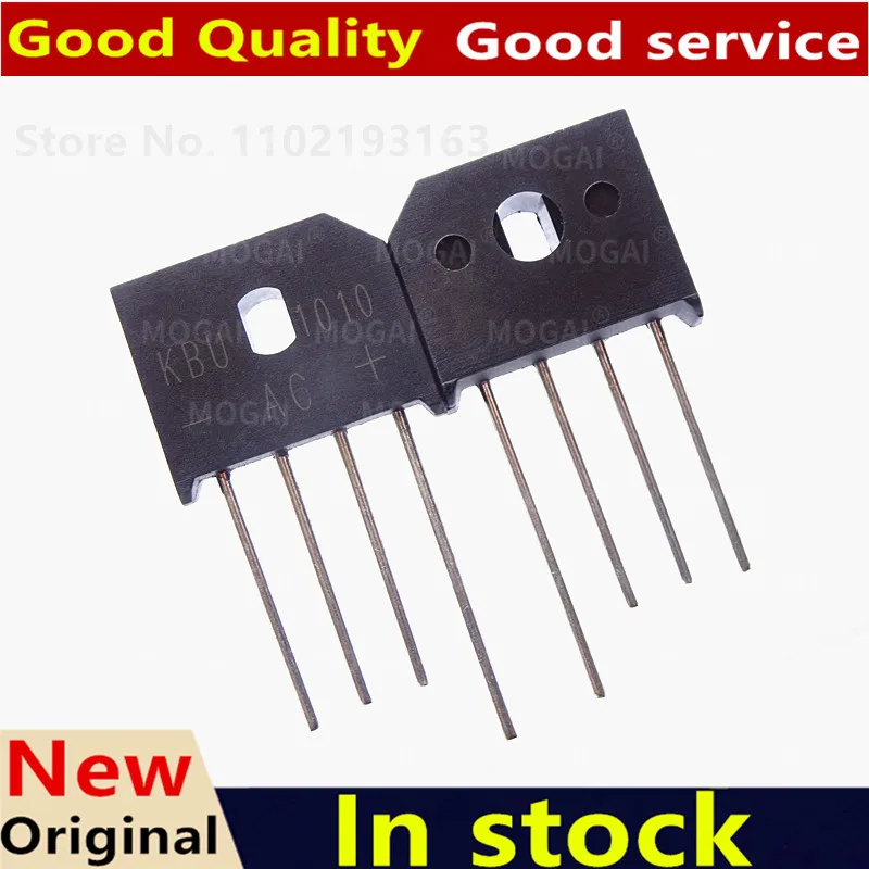(5pcs)New KBU1010 KBU1510 KBU808 KBU810 KBU606 KBU608 KBU610 KBU806 KBU2510 KBU3510 KBL410 KBL406 KBL608 KBL610