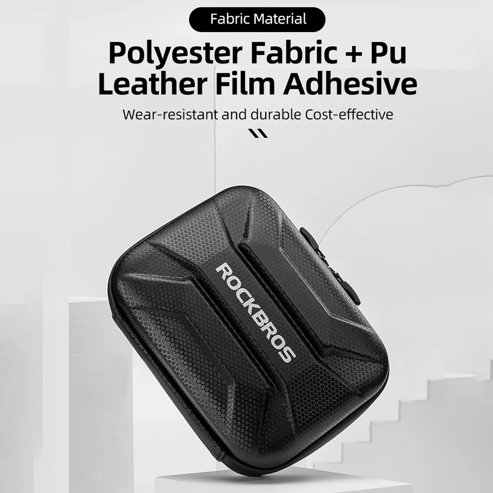 

ROCKBROS 1.2L Portable Waterproof Hard Shell Bicycle Front Bag Large Capacity Foldable With Frame Adapter Cycling Accessory자전거용품