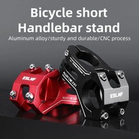 ESLNF 31.8 Stem 45mm Bike Short Stem CNC Aluminum Mountain Bicycle Handlebar Stem for Bicycle Road Bike MTB BMX