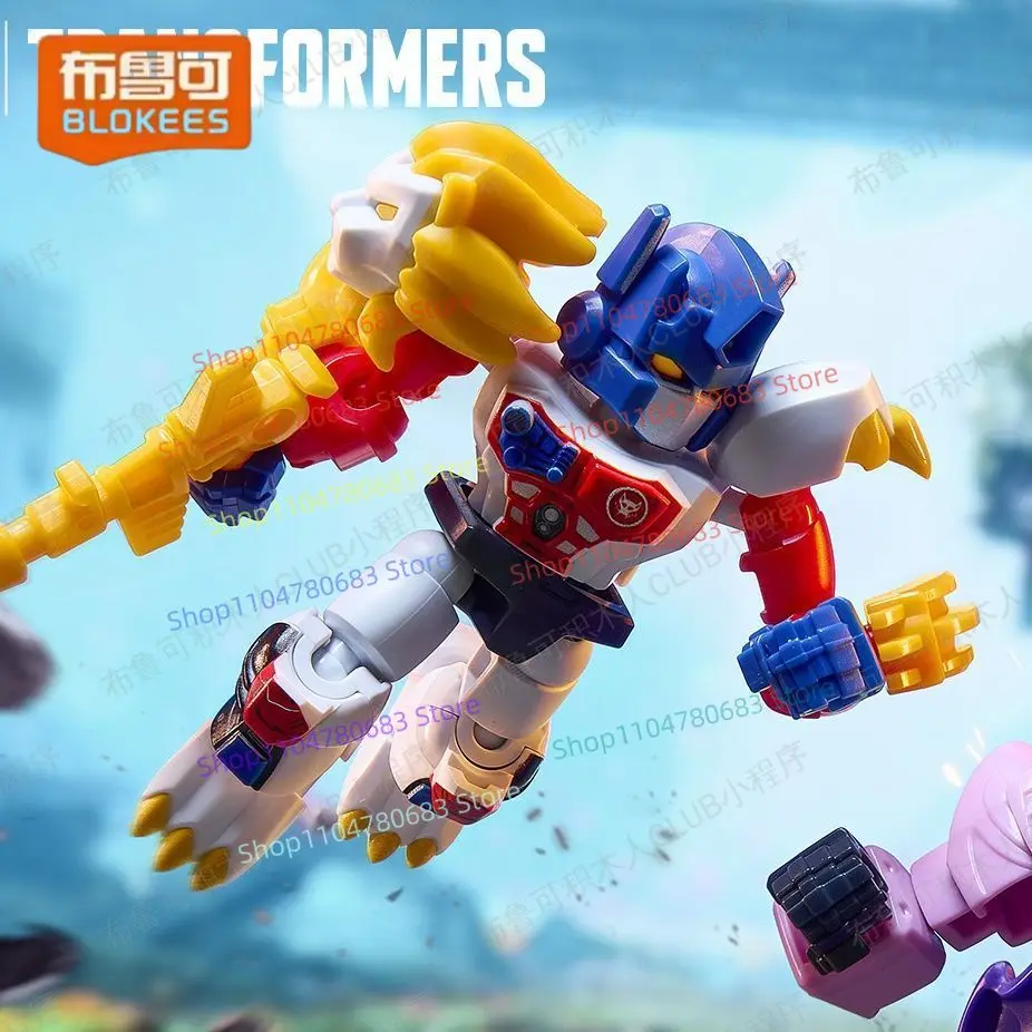BLOKEES Bouwblok Man Transformers Star Edition Serie 7 Optimus Prime Actiefiguur Assemblagemodel Ornament Anime Speelgoed Cadeau