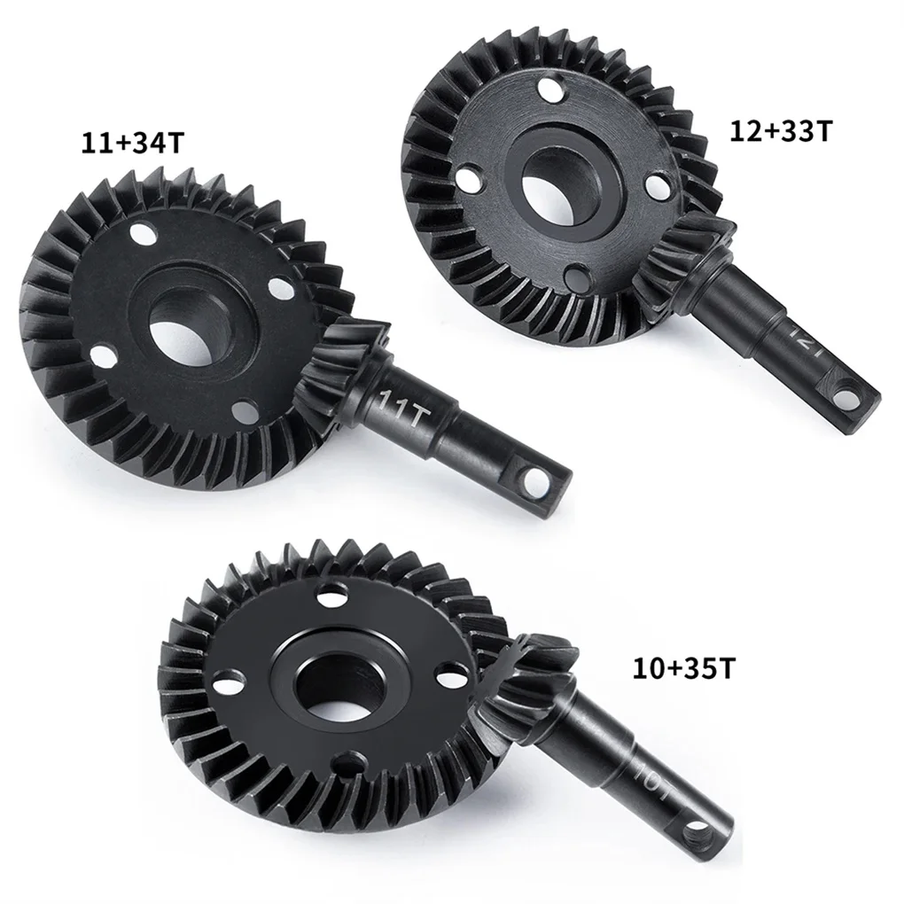 

RCGOFOLLOW Steel 10T+35T / 11T+34T / 12T+33T Helical Bevel Axle Gear for TRX-4 TRX-6 1/10 RC Rock Crawler Car Truck Upgrade Part