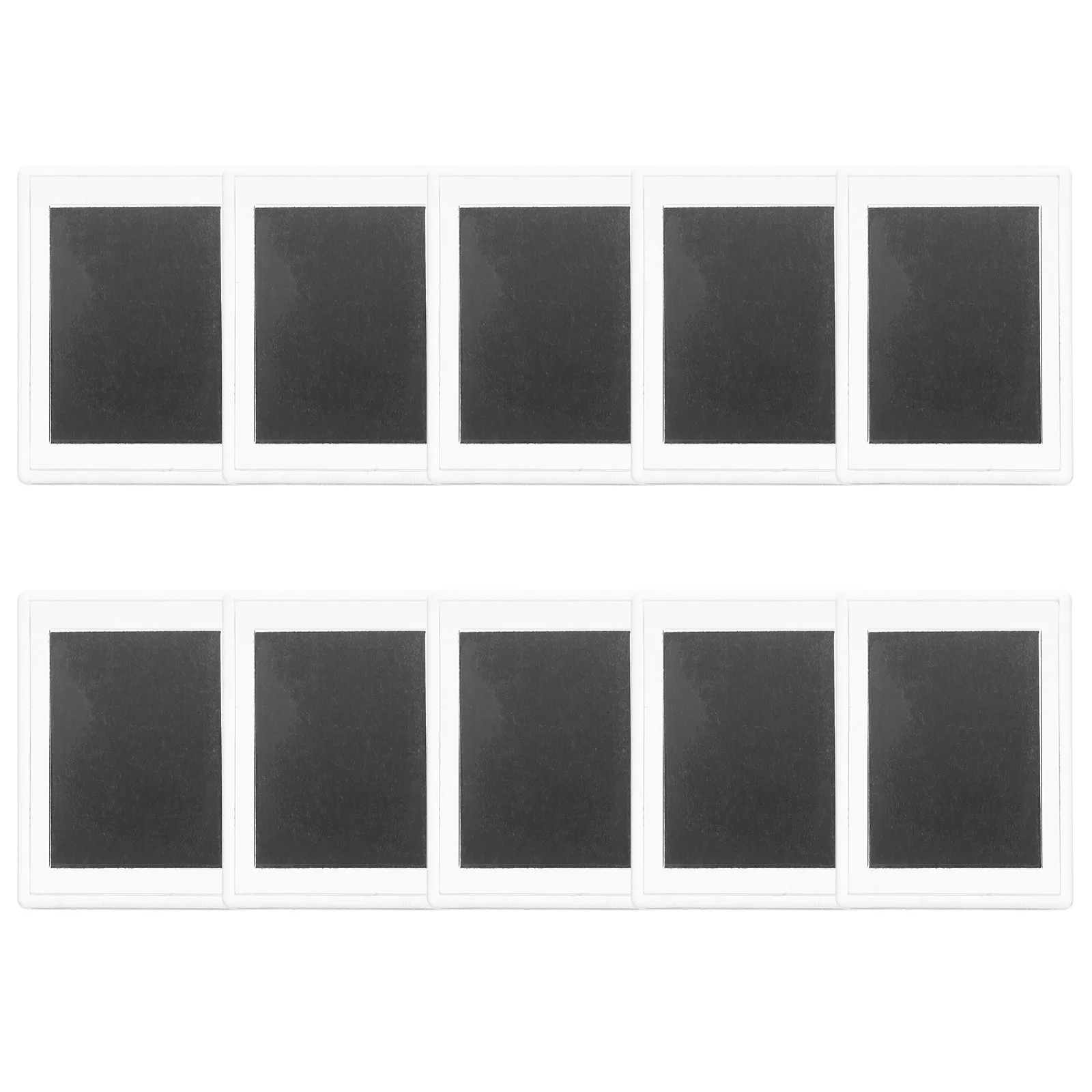10Pcs Magnetic Photo Frames Acrylic Fridge Magnets for Refrigerator Locker Postcard Artwork Display Clear Insert Design Reusable