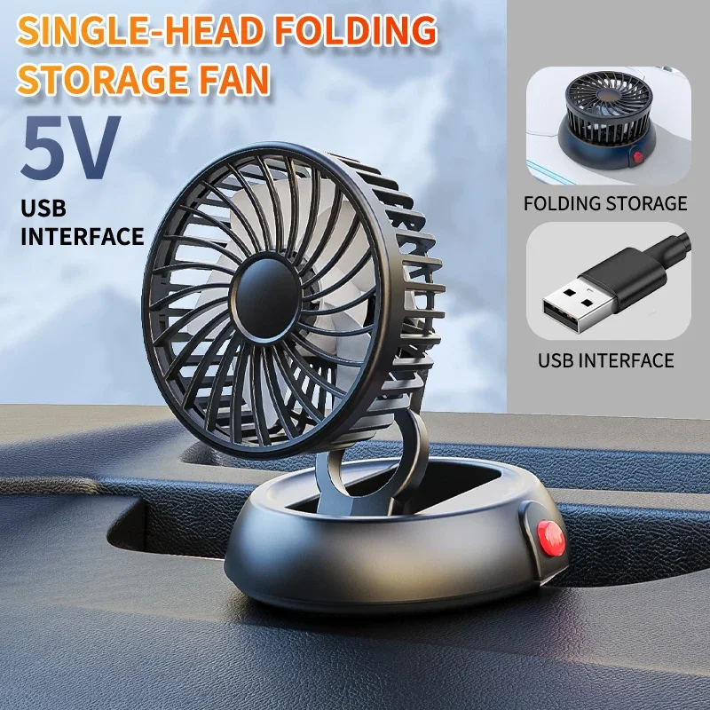 

24V Car Fan Cooling Car Fan Single Head 3 Speeds Adjustable Auto Cooler Air Fan With Cigarette Lighter Plug Car Accessories