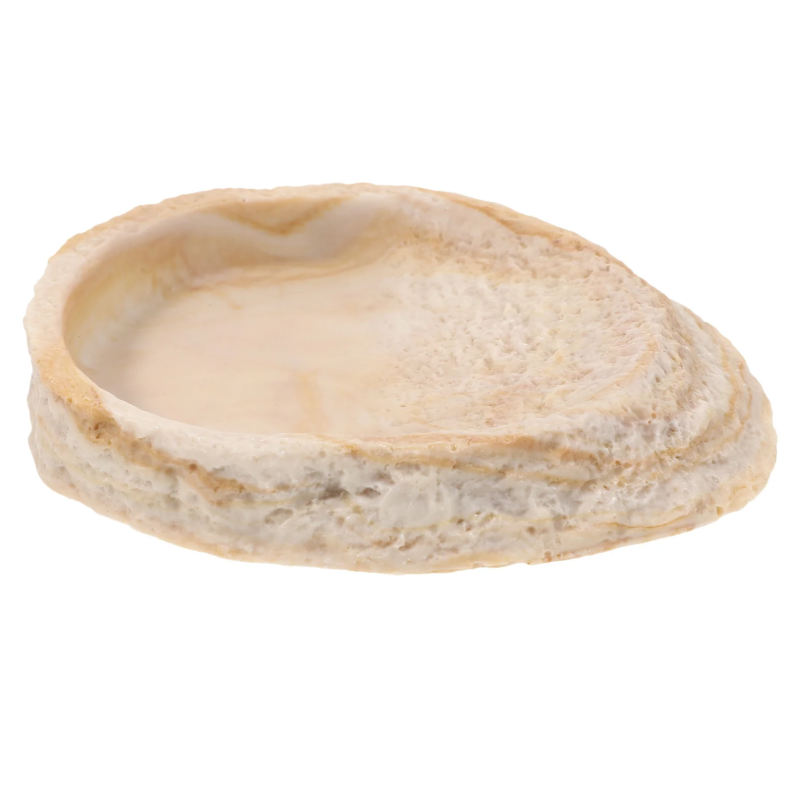 

Reusable Resin Reptile Feeding Bowl Large Size Rock Style Food Water Dish for Lizards Geckos Snakes Hedgehogs Parrots Terrarium