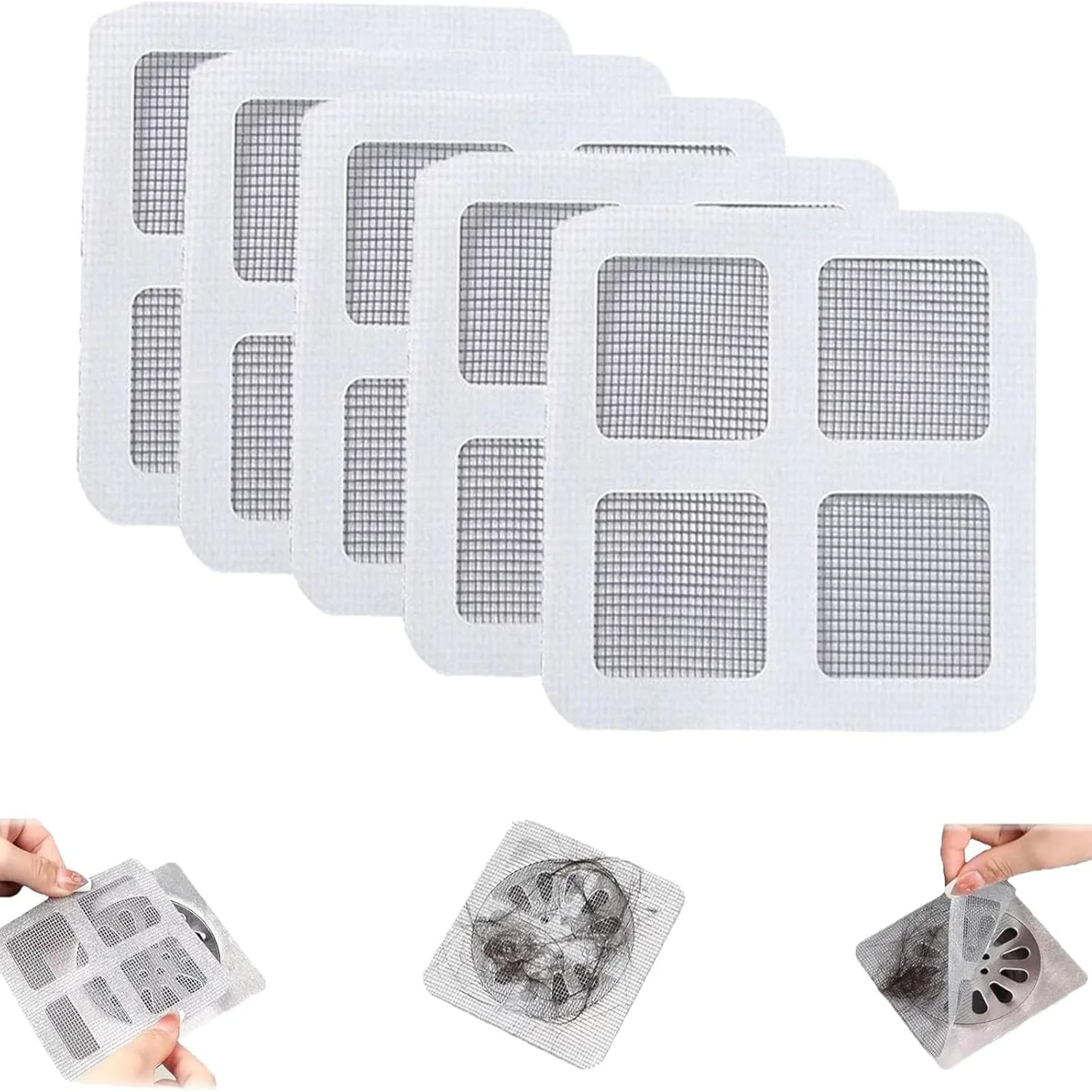 

Einweg Filterflicken, 20/30/50pcs Disposable Filter Patches, 4" X 4" Disposable Floor Drain Sticker, Drain Mesh Stickers, for Ba