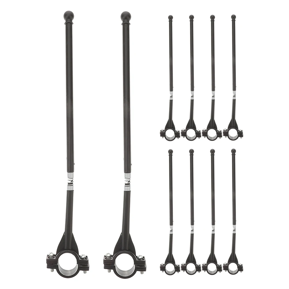 

10pcs Bike Flag Poles Handlebar Flag Mount Durable Wear-Resistant Safety Flagpole For Bicycle Cycling Outdoor Riding Bike
