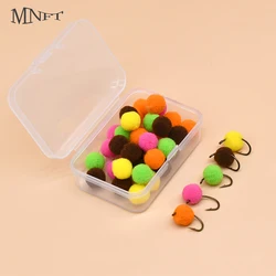 MNFT 10mm 50Pcs/Box Bug Egg Trout Fishing Flies Materials Multi-Colors Trout Salmon Flies Fly Fishing Lures Tying Material