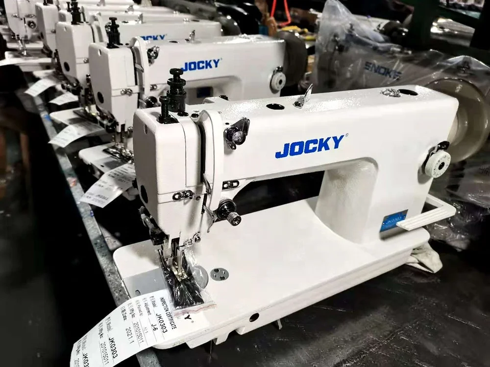 JK0303 bottom feed walking foot lockstitch industrial sewing machine textile