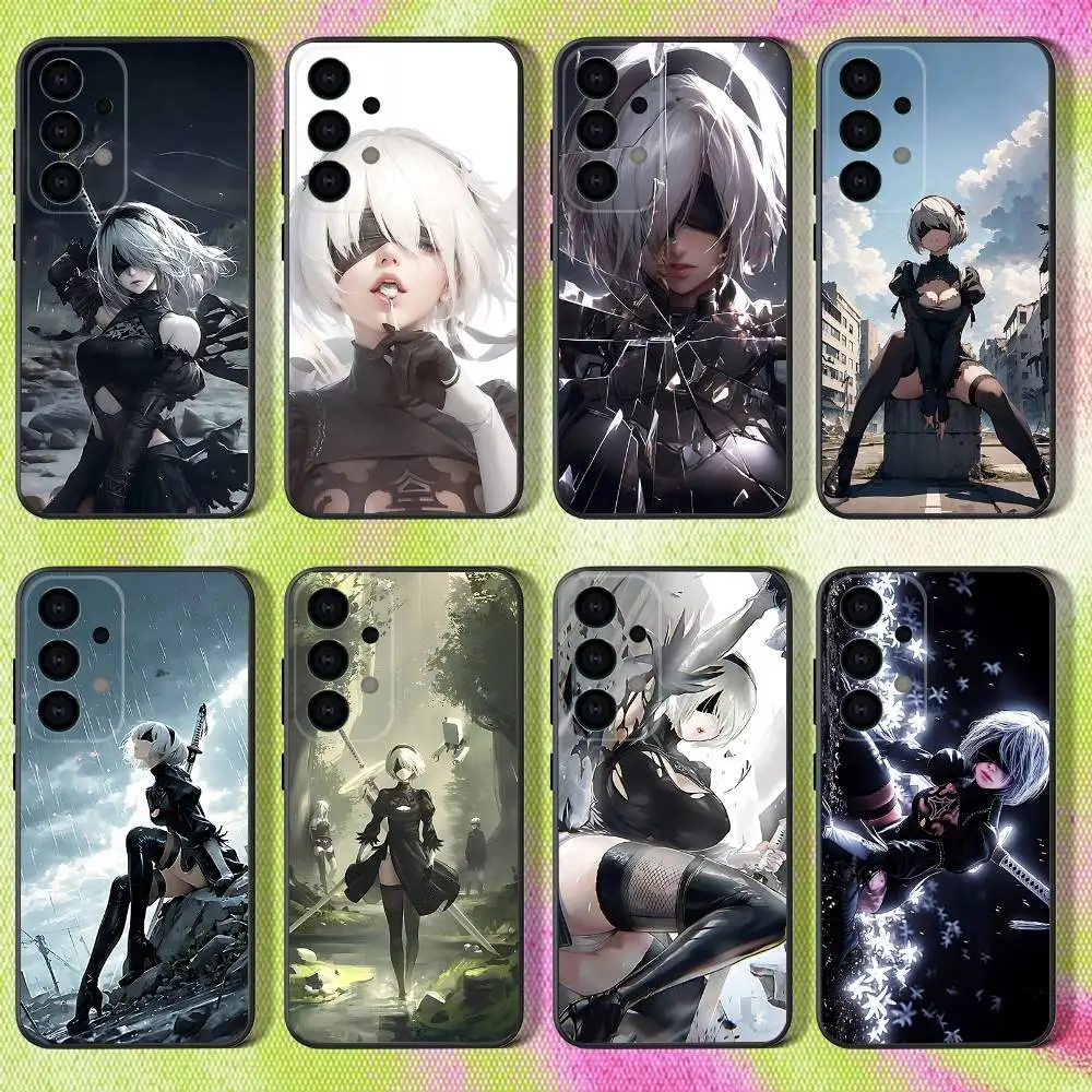 

Game N-Nier Automata Phone Case For Samsung S25,S24,S21,S22,S23,S30,Ultra,S20,Plus,Fe,Lite,Note,10,9,5G Black Cover