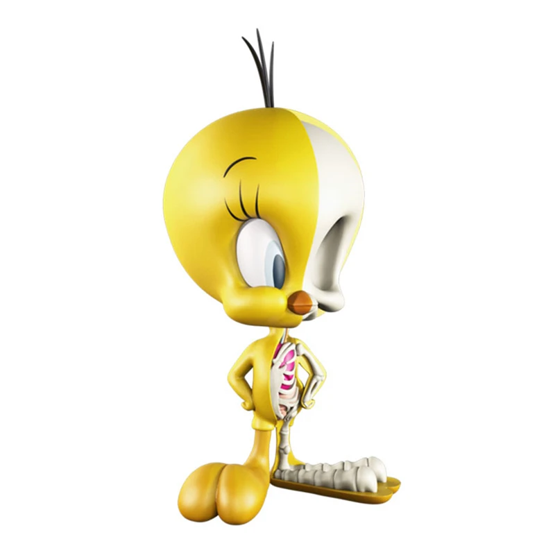 4D XXRAY Tweety Bird Body Anatomy Funny Cartoon Mighty Jason Freeny Decoration Model Kids Gift