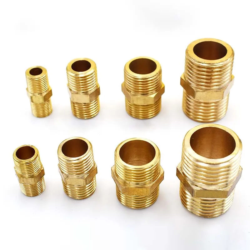 Brass Pipe Hex Nipple Fitting Quick Adapter 1/8\